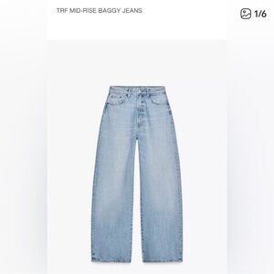 Zara Midrise Baggy Jean
